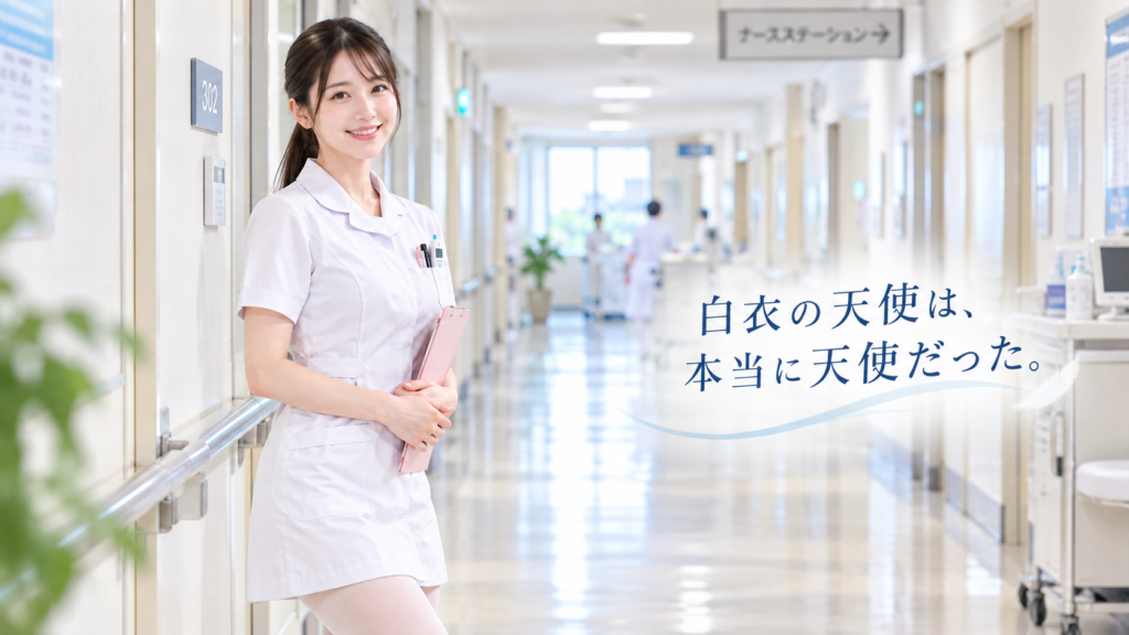 やさしく微笑む女性看護師