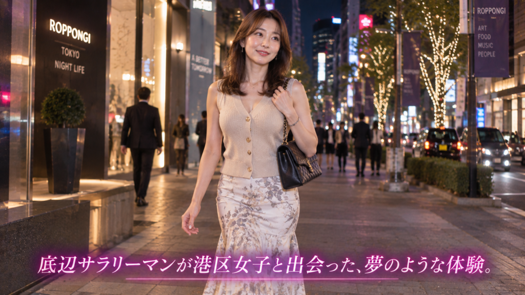 六本木の街を歩く港区女子