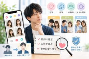 顎に手を当てて考え込んでいるイケメン