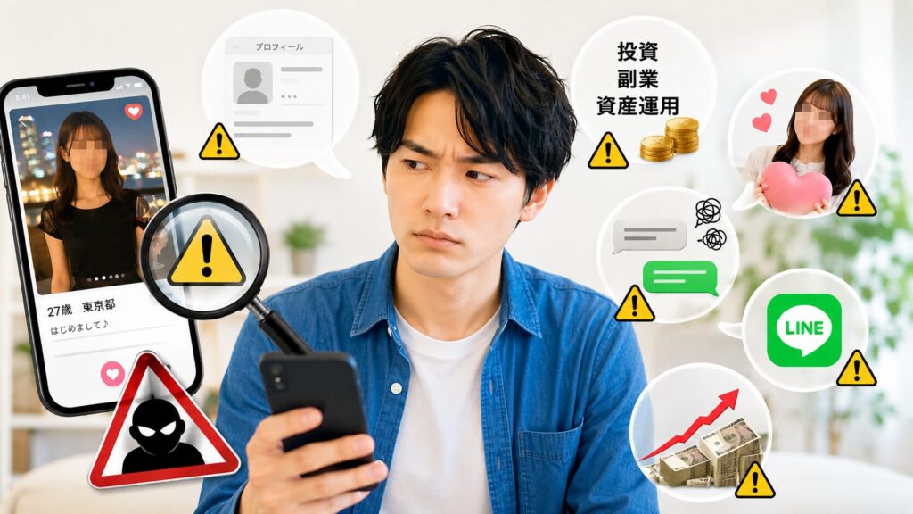 不機嫌そうな男性