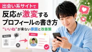 満足げにスマホを眺める男性