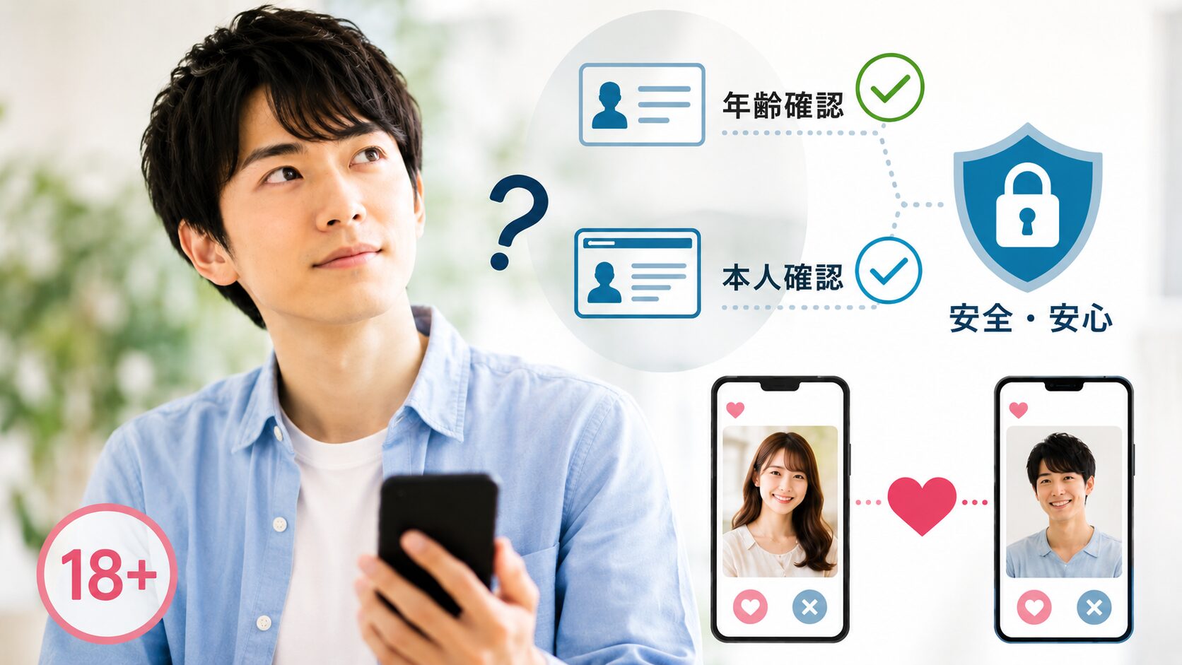 本人確認と年齢確認の違いに悩む男性