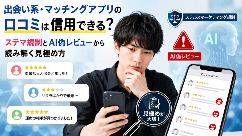 悩みながらスマホをのぞき込む男性